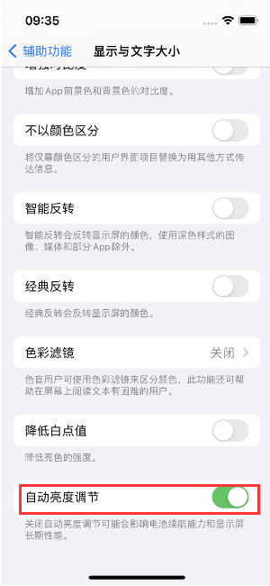 毛嘴镇苹果15维修店分享iPhone 15 Pro系列屏幕亮度 